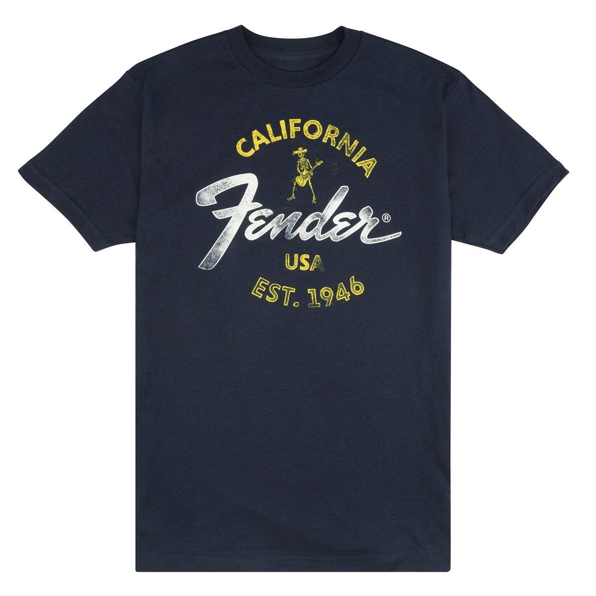 Fender baja blue t shirt (l)