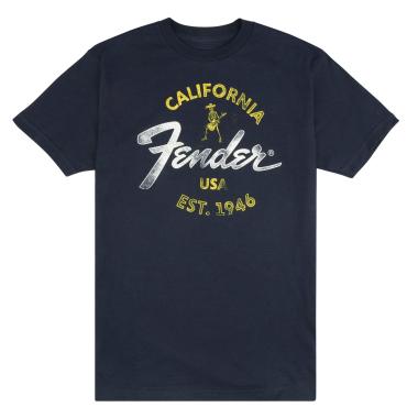 Fender baja blue t shirt (l)