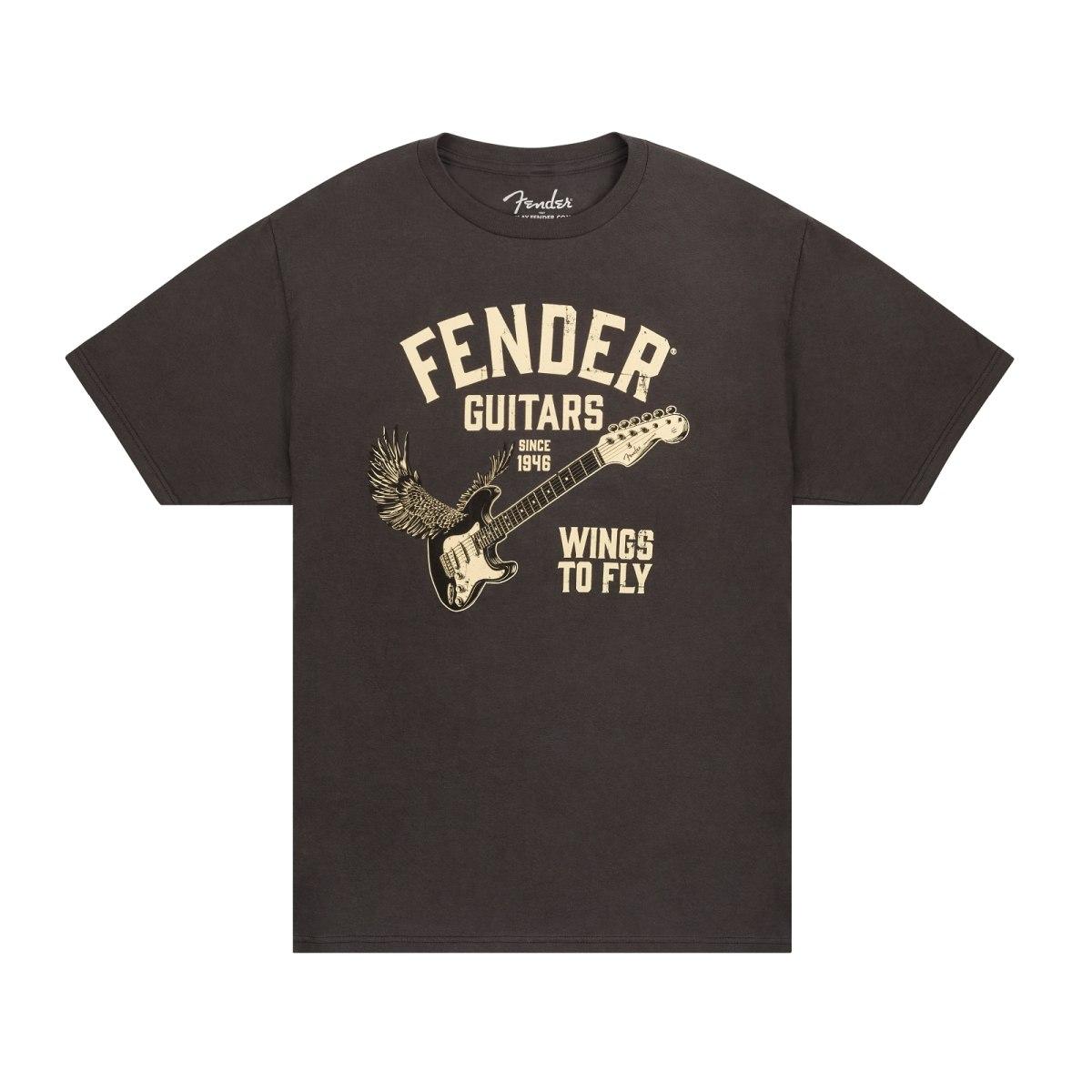 Fender wings to fly t shirt vintage black  (m)