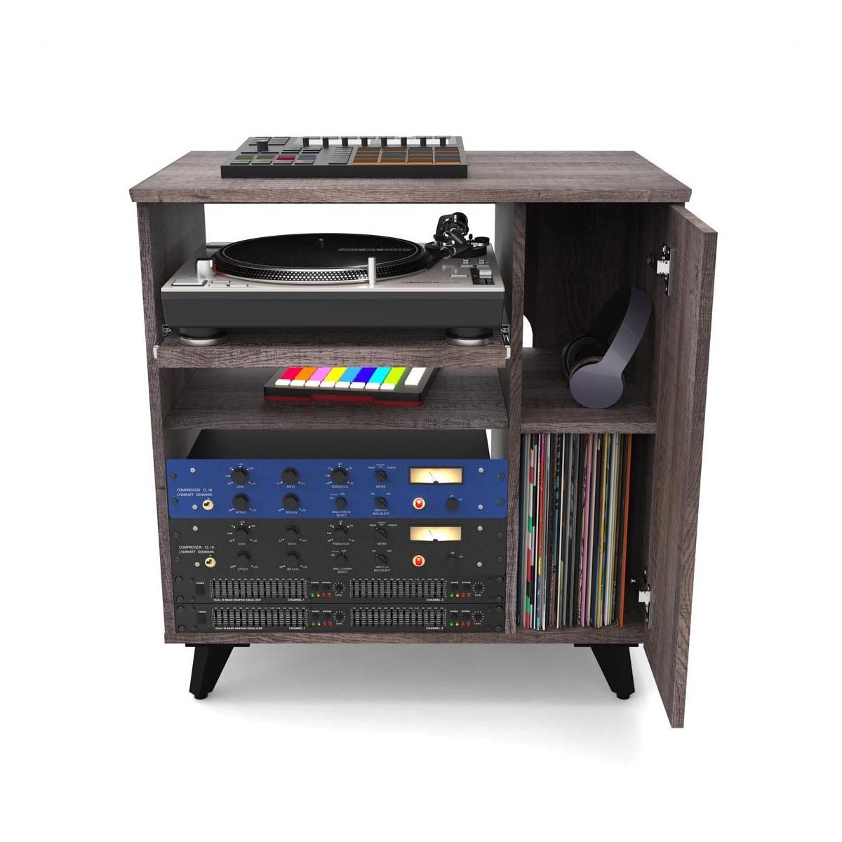 Glorious modular side rack walnut