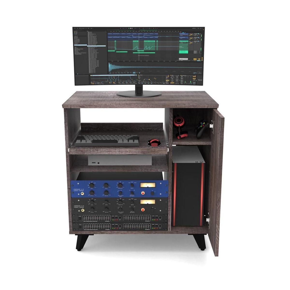 Glorious modular side rack walnut