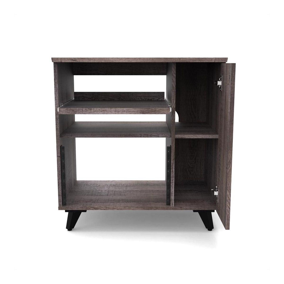 Glorious modular side rack walnut