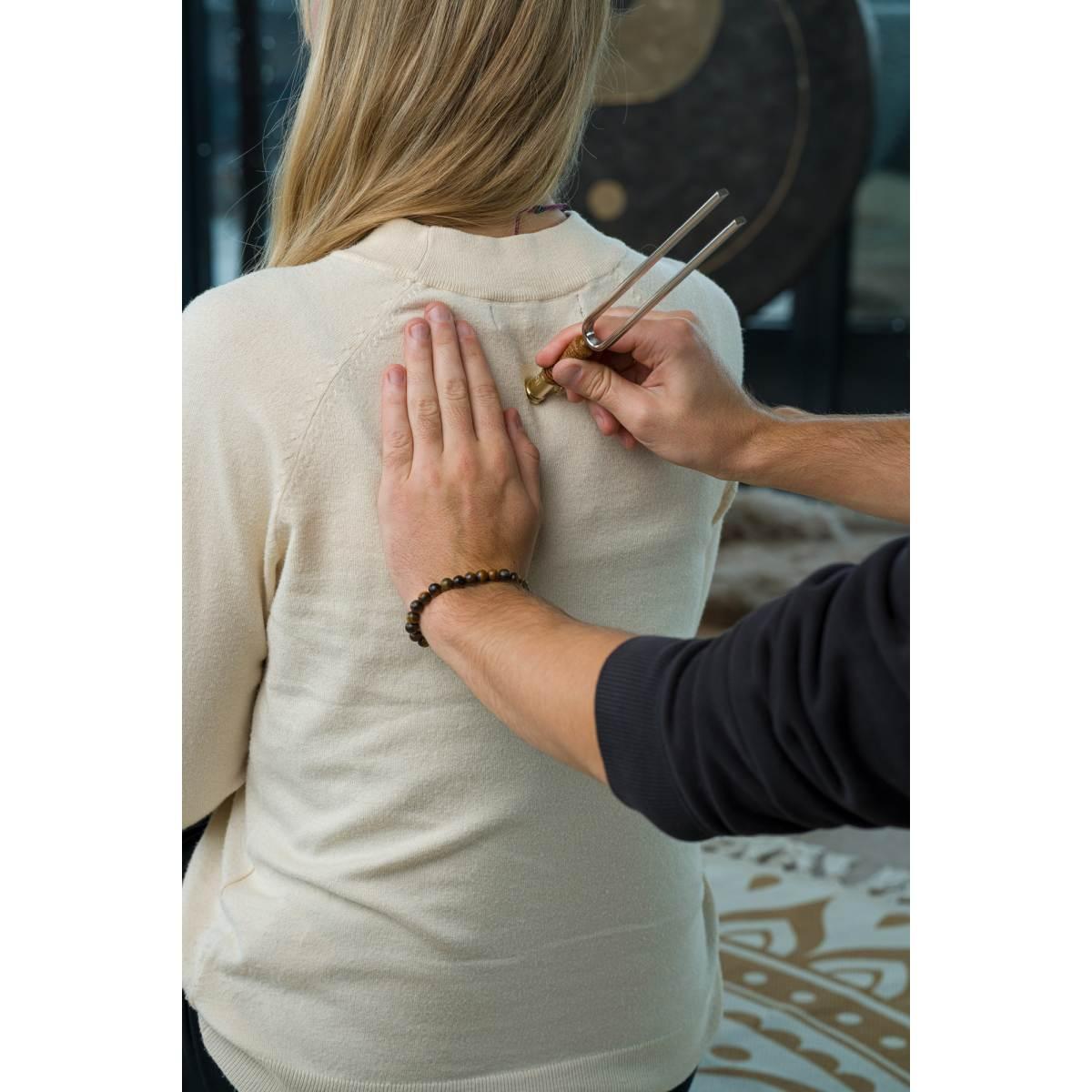 SONIC ENERGY VF-FS Piedino vibrante per diapason piatto piccolo 25 gr oro