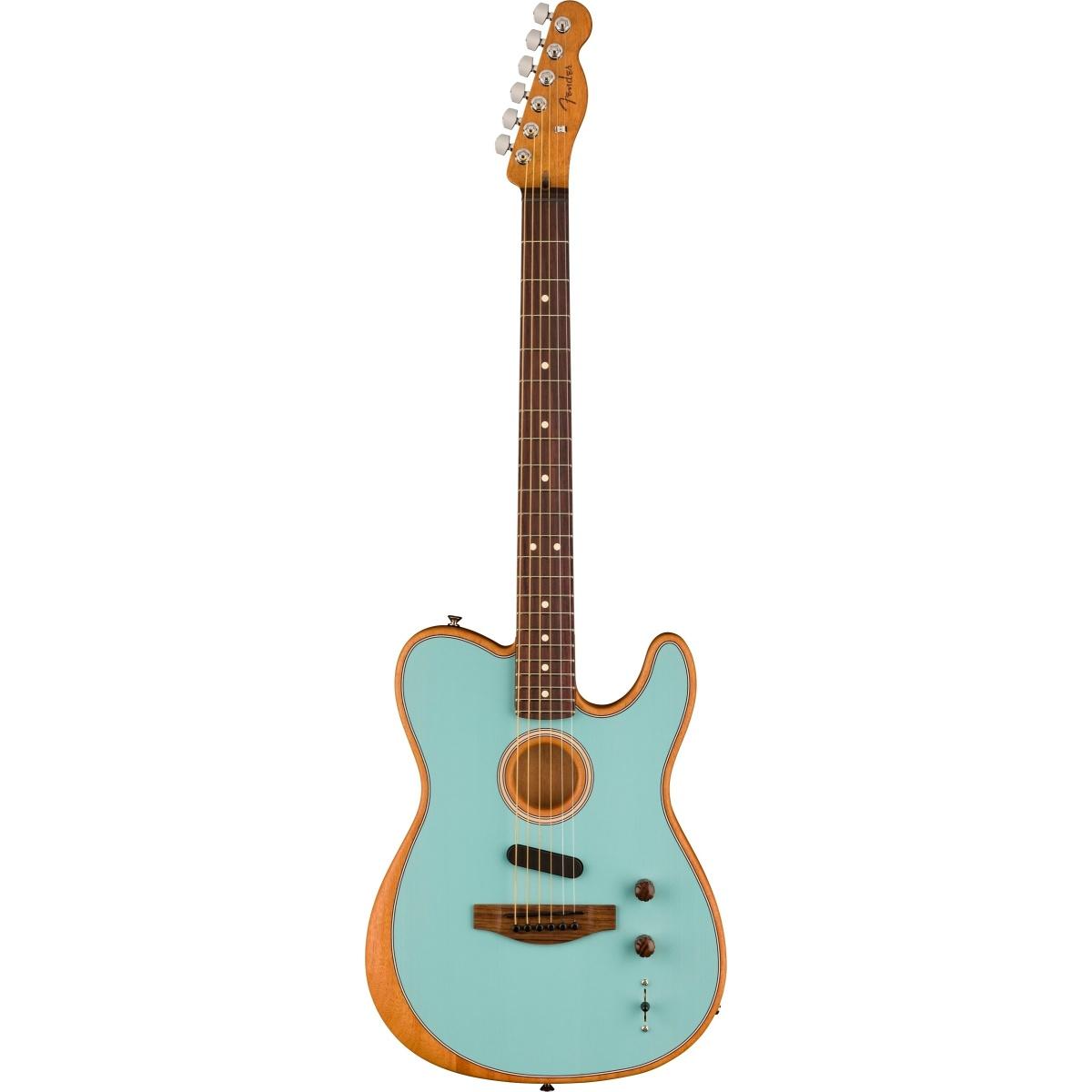 Fender acoustasonic limited edition player telecaster daphne blue chitarra acustica elettrificata