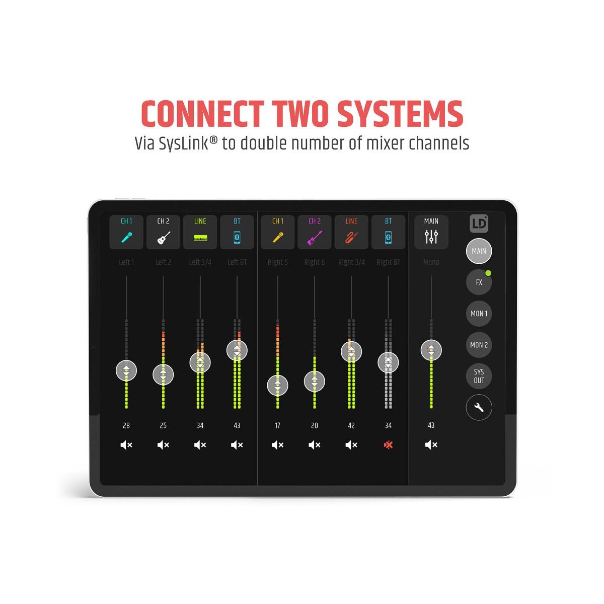 LD SYSTEMS MAUI 11 G3 MIX W - PA a colonna, portatile, cardioide, con mixer digitale, bianco