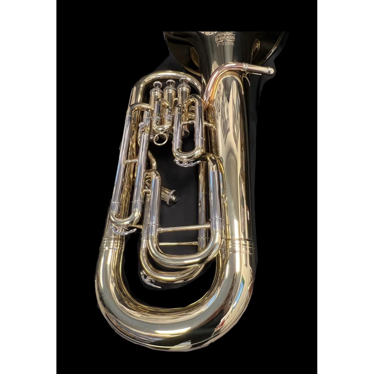 Bbrass p-1160l eufonio sib 3+1 gold brass