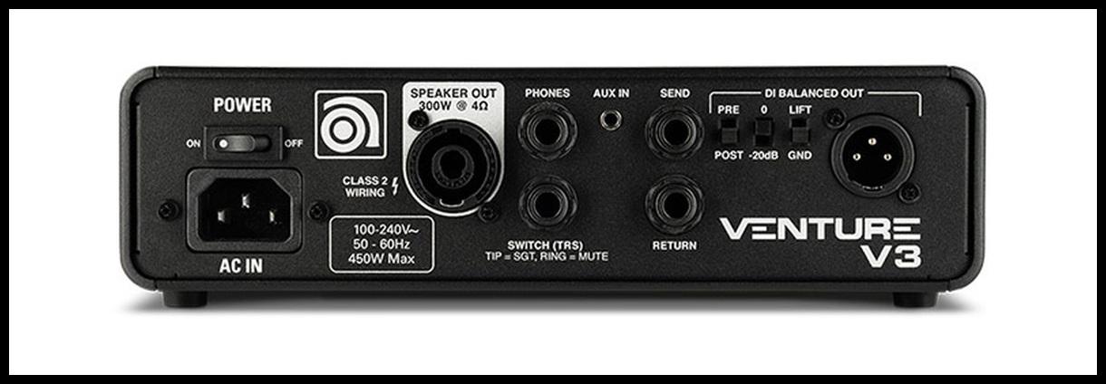 Ampeg venture v3 testata per basso 300w