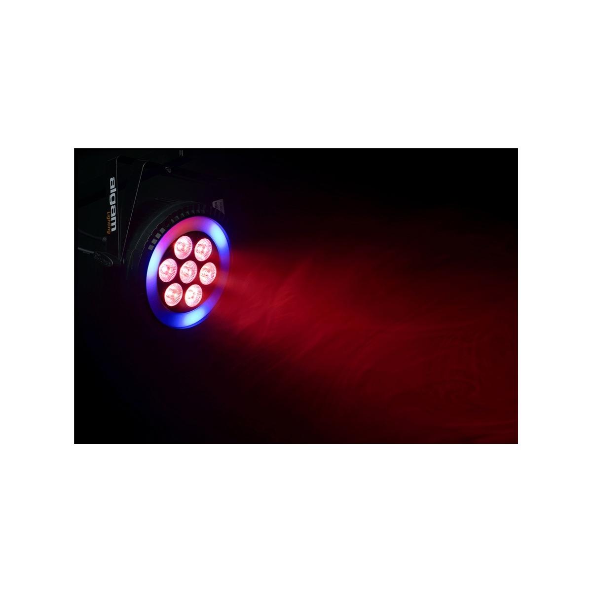 ALGAM LIGHTING PARWASH76-RING LED 7x6W RGBW + RING RGB
