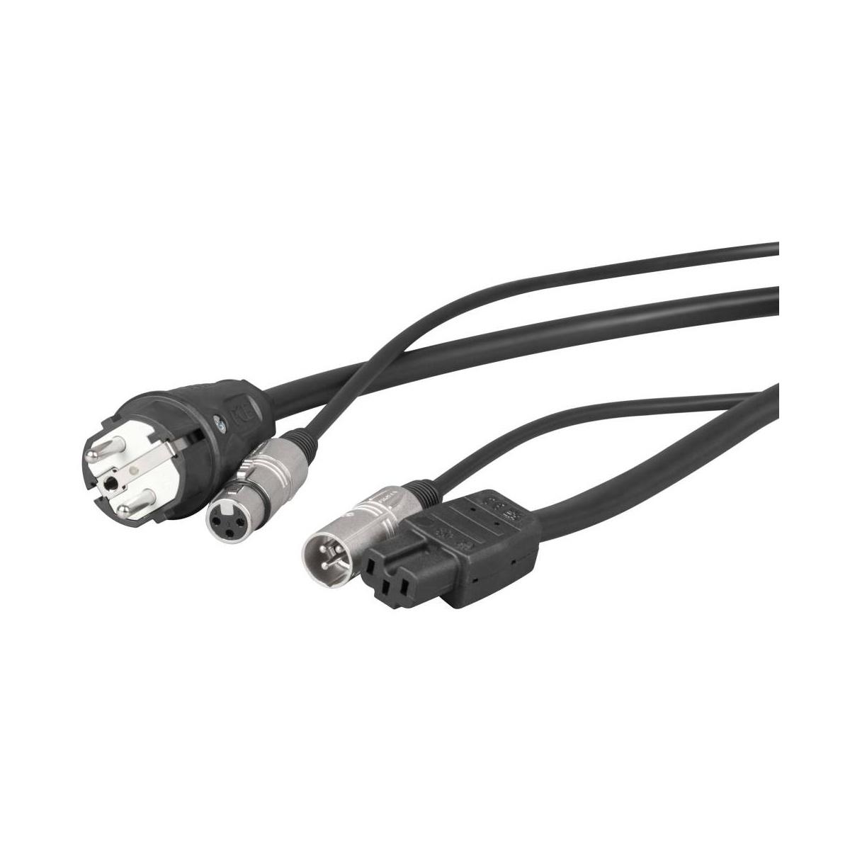 PROEL PH100LU05I CAVO PHONORETE CON PRESA SCHUKO 5mt