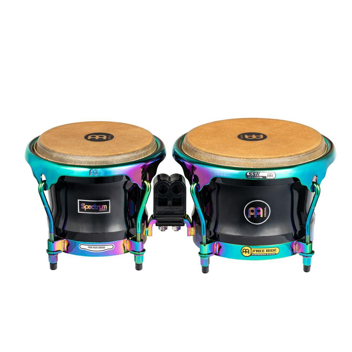 MEINL S400PBK Spectrum Bongos 7" e 8 1/2" Phantom Black