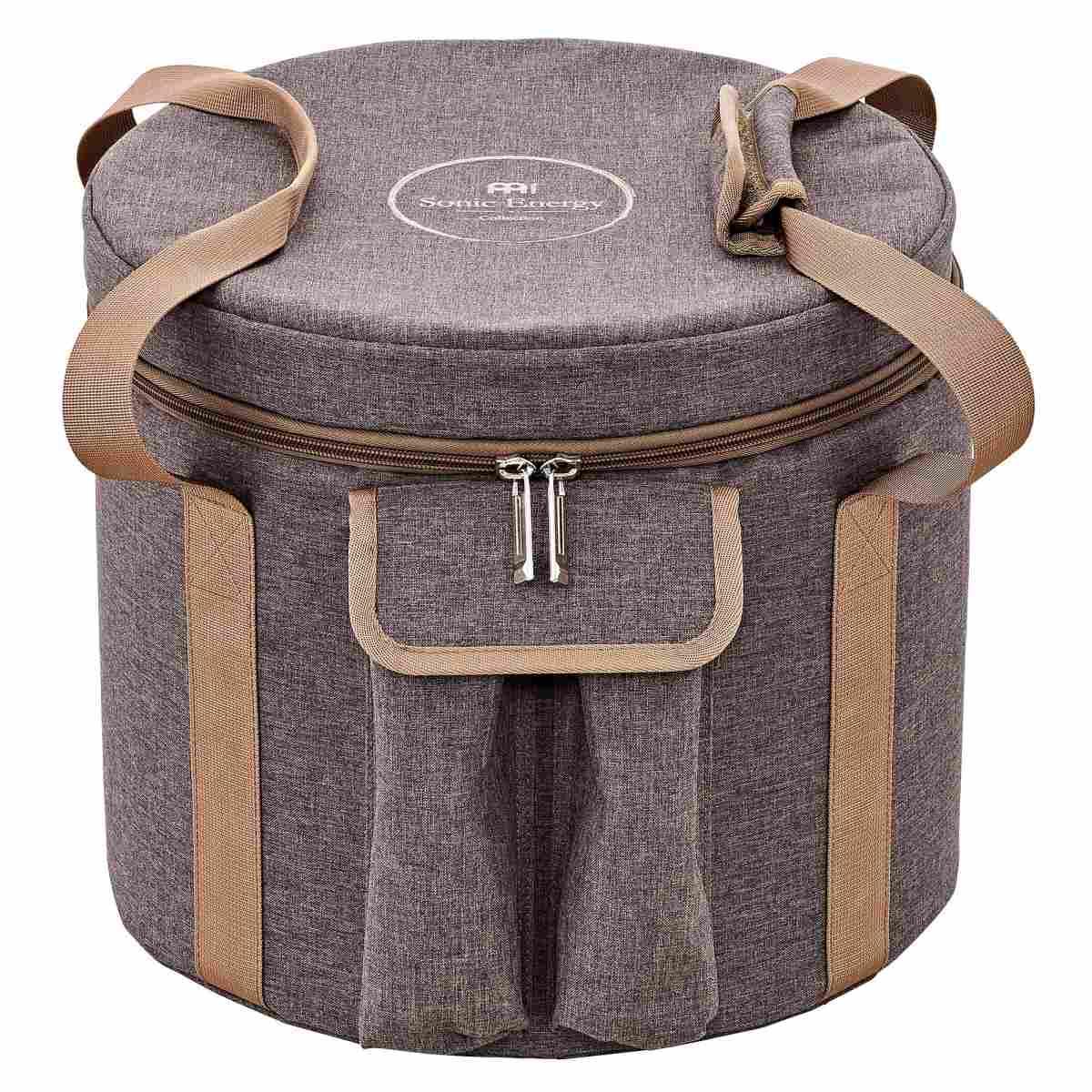 SONIC ENERGY CSBB14BR Borsa per campane tibetane in cristallo da 13" e 14" marrone