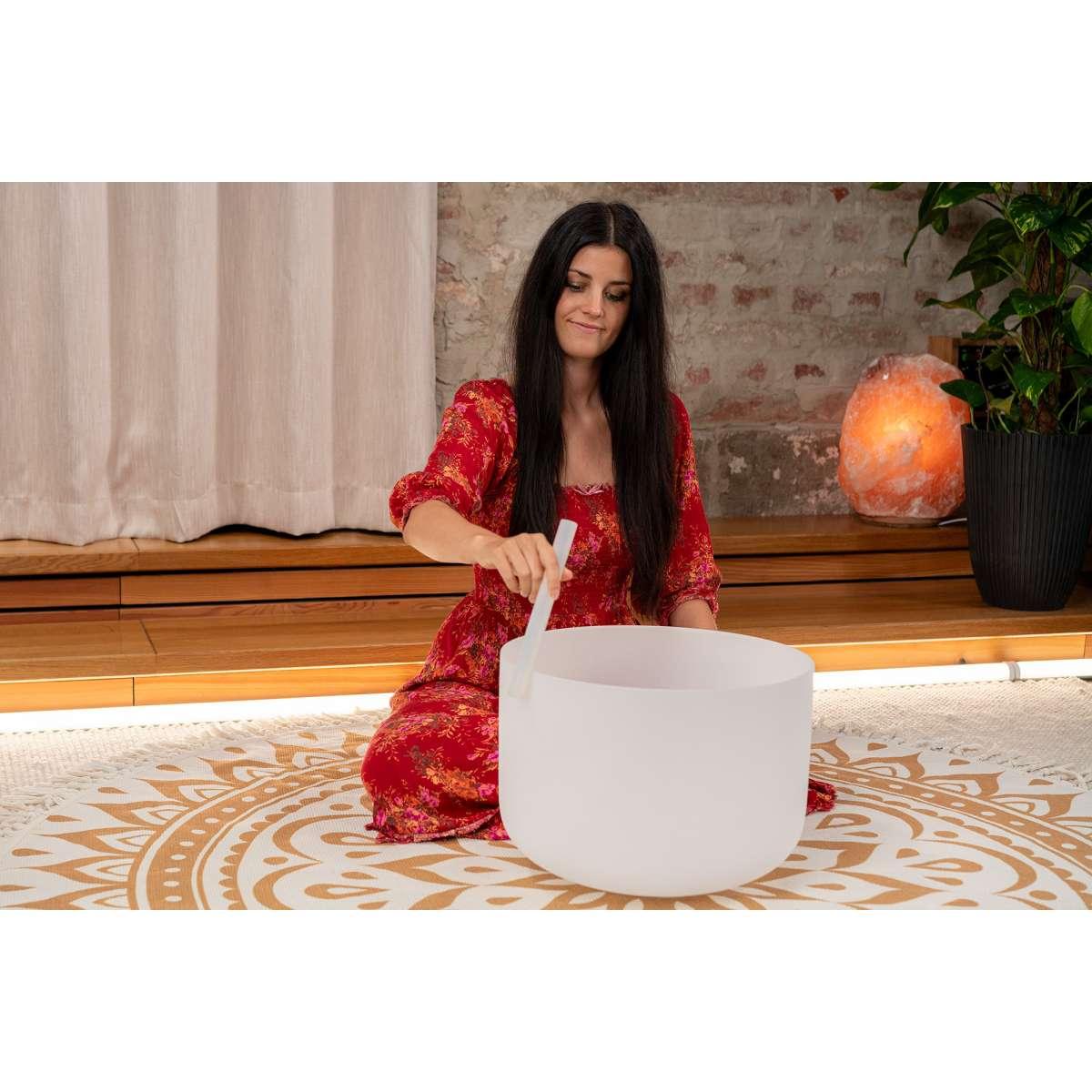 SONIC ENERGY CSBM16C3 Campana di cristallo da 16", nota C3, 440 Hz, chakra della radice