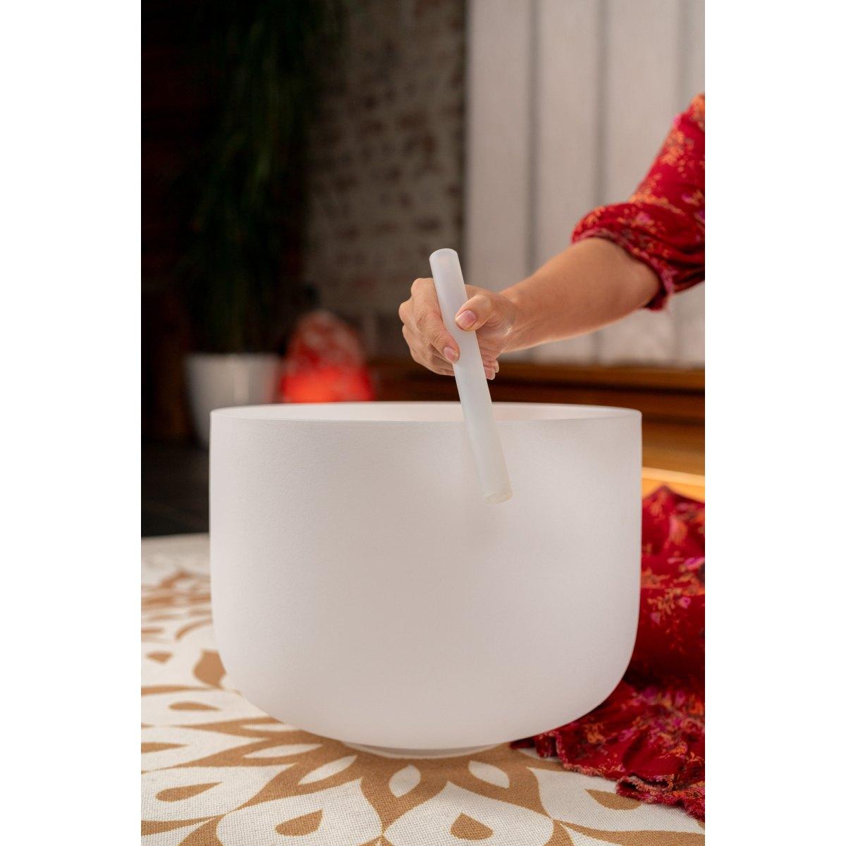 SONIC ENERGY CSBM16D3 Campana di cristallo da 16", nota D3, 440 Hz, chakra sacrale