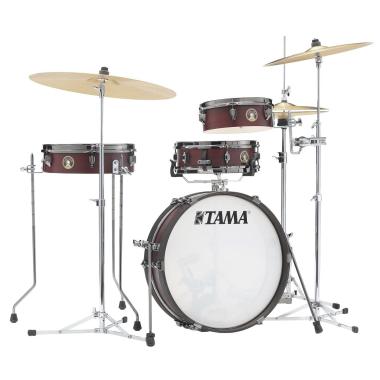TAMA LJK48PBN-BWW Club-JAM Pancake 4 pezzi shell pack cassa 18" Burgundy Walnut Wrap