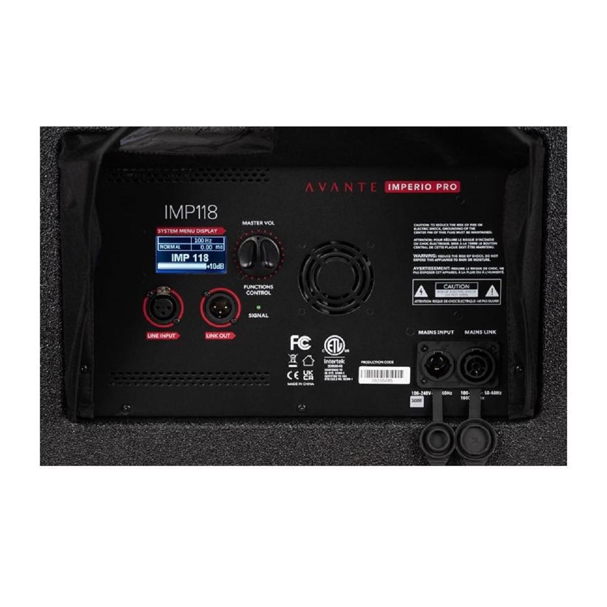 Avante imperio imp118 sub attivo 4000 watt