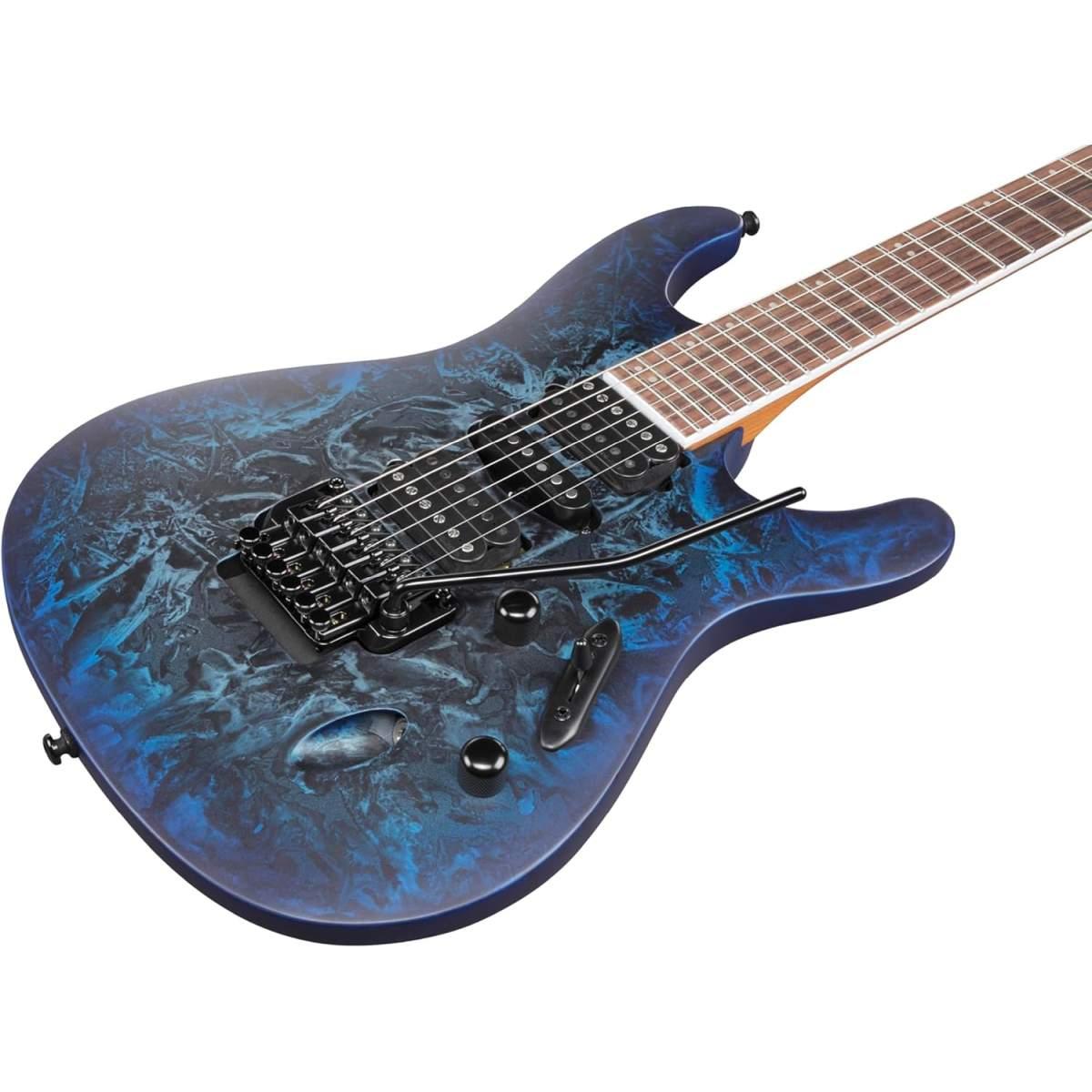 Ibanez s770czm cosmic blue frozen matte chitarra elettrica