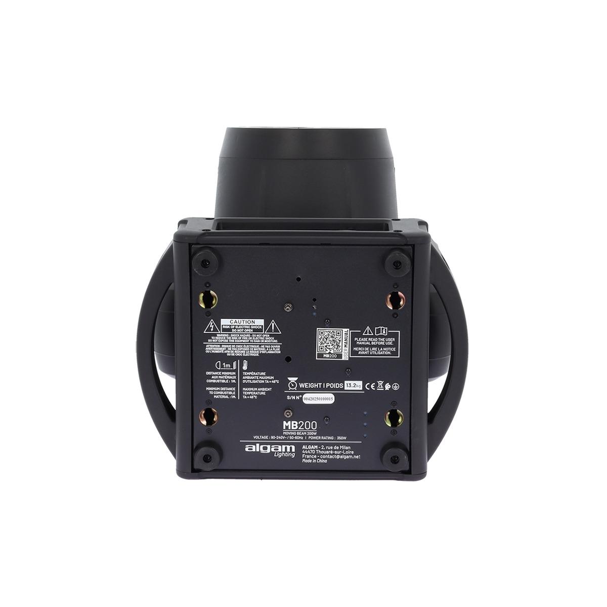 ALGAM LIGHTING MB200 Beam Testa Mobile 200W + Ring RGB