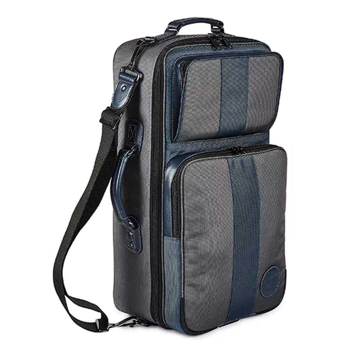 Gard 5 ecsg nb compact custodia grigia con inserti blu per 3 trombe