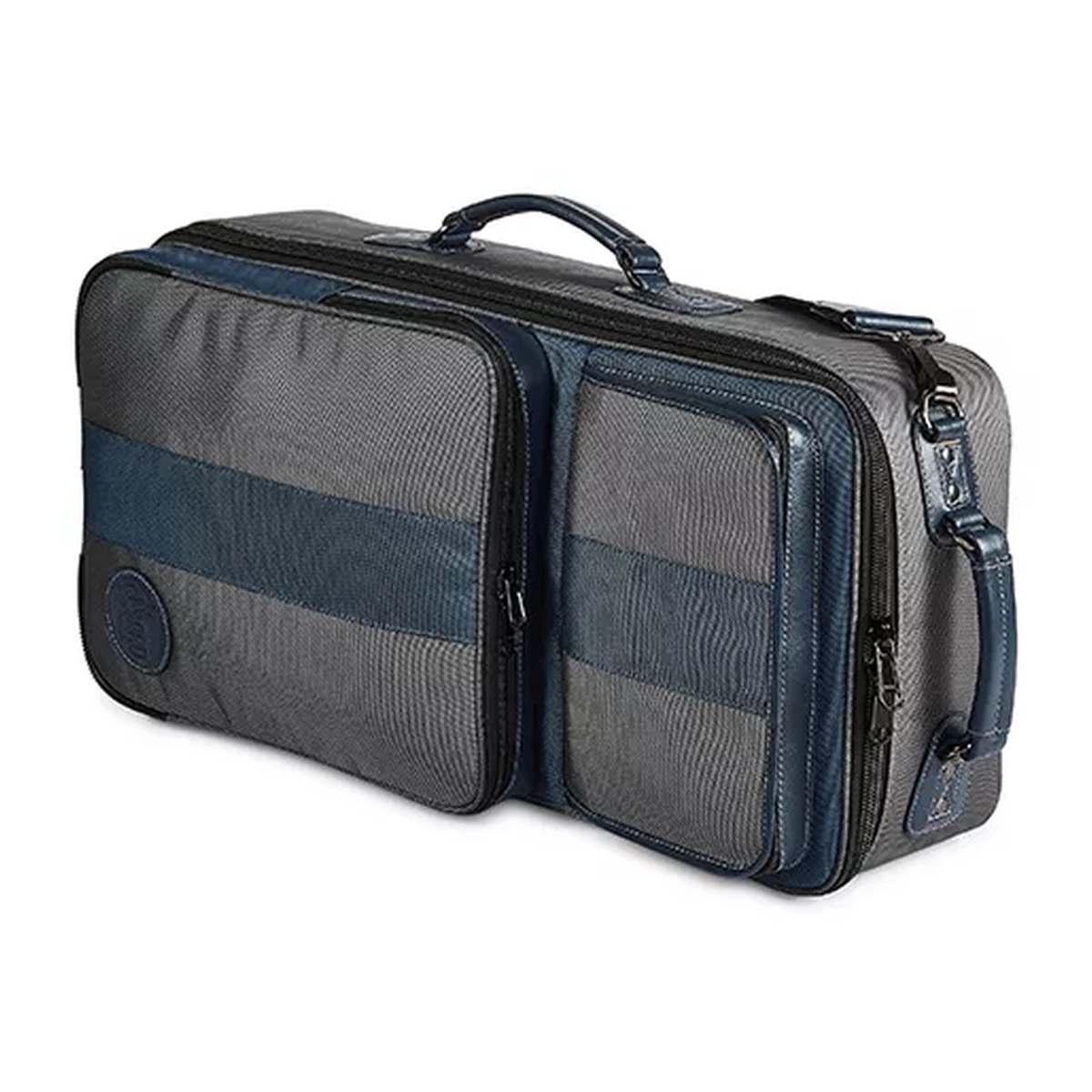 Gard 5 ecsg nb compact custodia grigia con inserti blu per 3 trombe