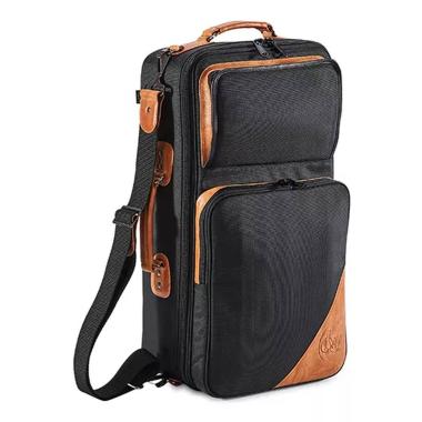 Gard 5 ecsk custodia nera per 3 trombe con inserti marroni