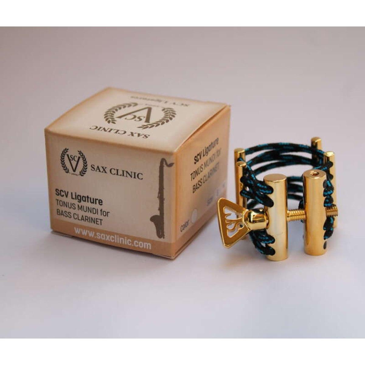 SCV LIGATURE TONUS MUNDI BRASS LEGATURA PER SAX ALTO E CLARINETTO IN Bb taglia S