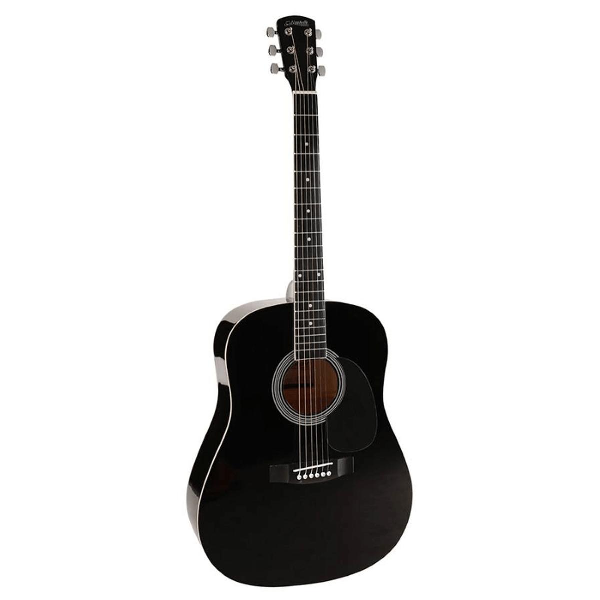 Nashville gsd 60bk chitarra acustica dreadnought nera