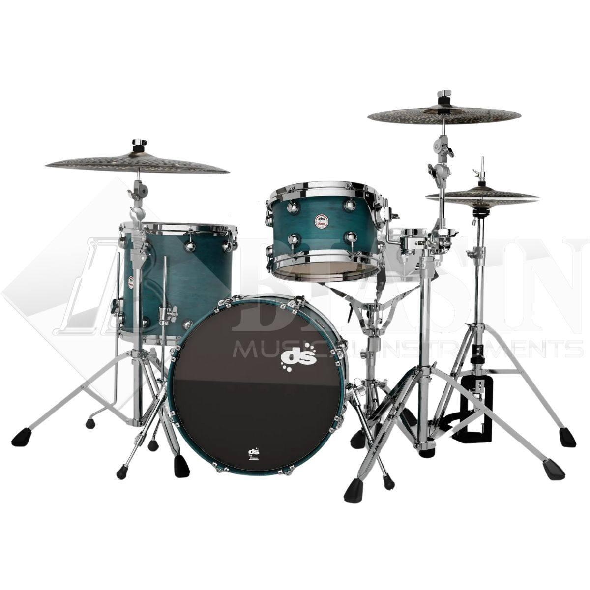 DS DRUM Venom Bop Kit Maple Shell Pack 3 pezzi Teal Stain 18/12/14