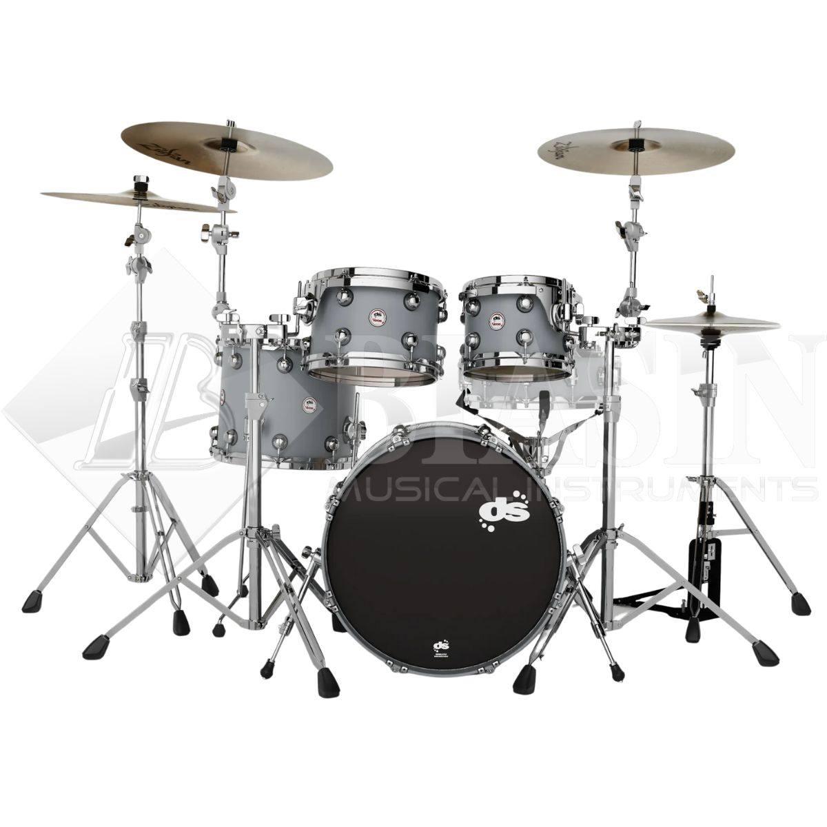 DS DRUM Venom Club Kit Maple Shell Pack 4 pezzi Racing Grey 20/10/12/14
