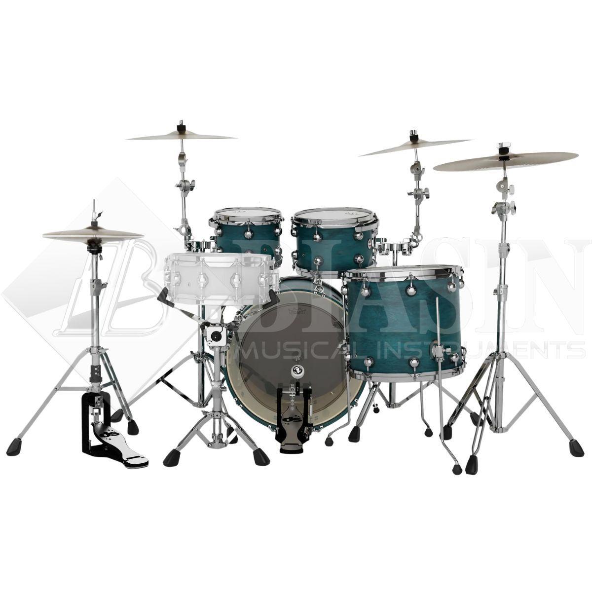 DS DRUM Venom Studio Kit Maple Shell Pack 4 pezzi Teal Stain 22/10/12/16