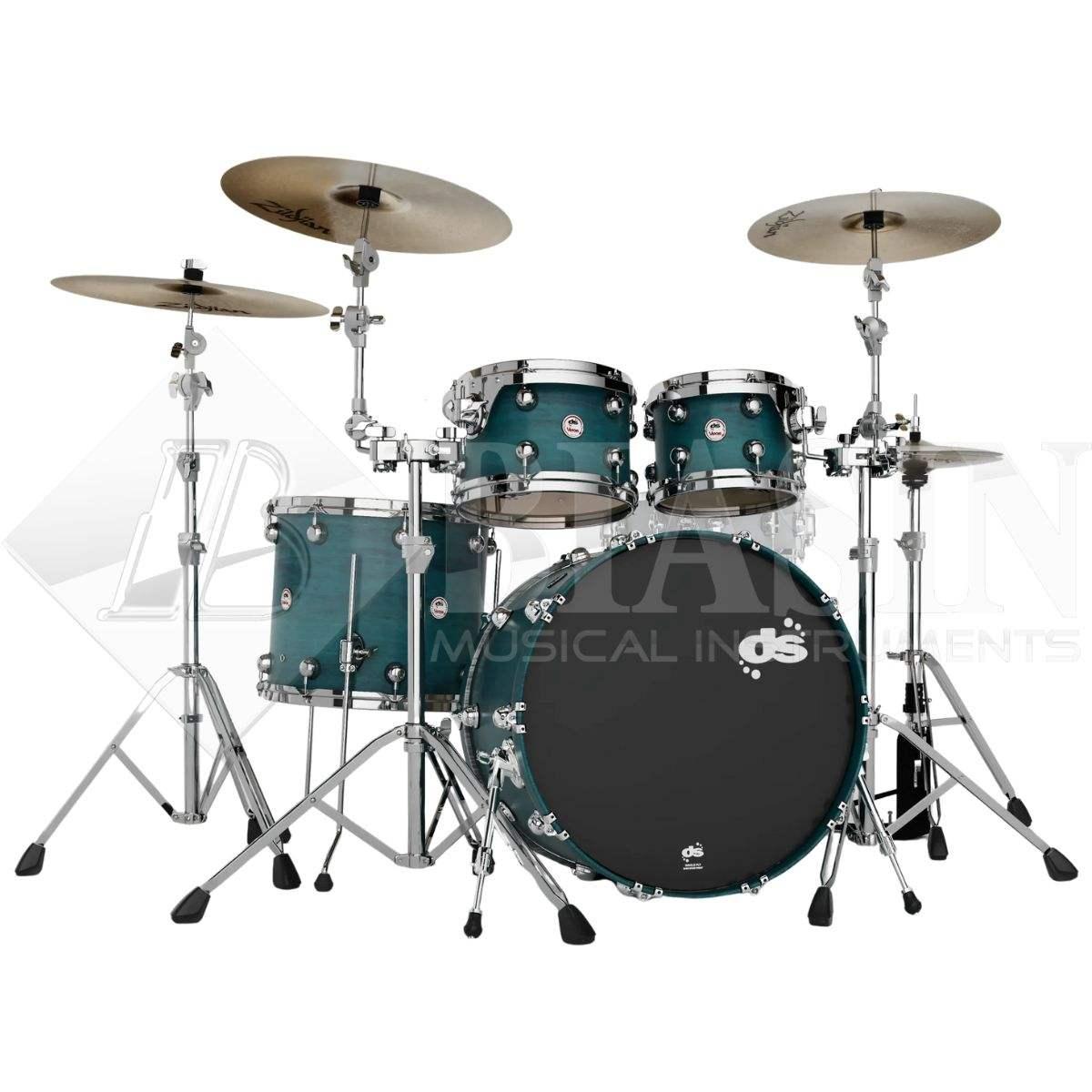 DS DRUM Venom Studio Kit Maple Shell Pack 4 pezzi Teal Stain 22/10/12/16