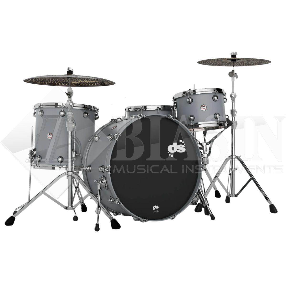 DS DRUM Venom Rock Kit Maple Shell Pack 3 pezzi Racing Grey 24/13/16