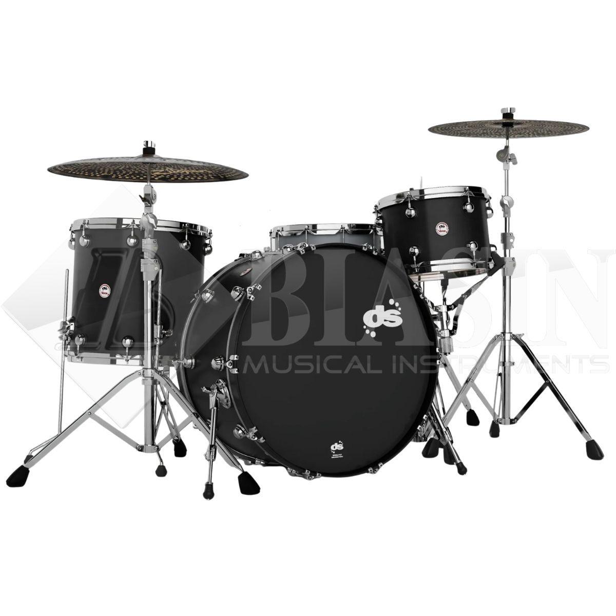 DS DRUM Venom Rock Kit Maple Shell Pack 3 pezzi Carbon Stain 24/13/16