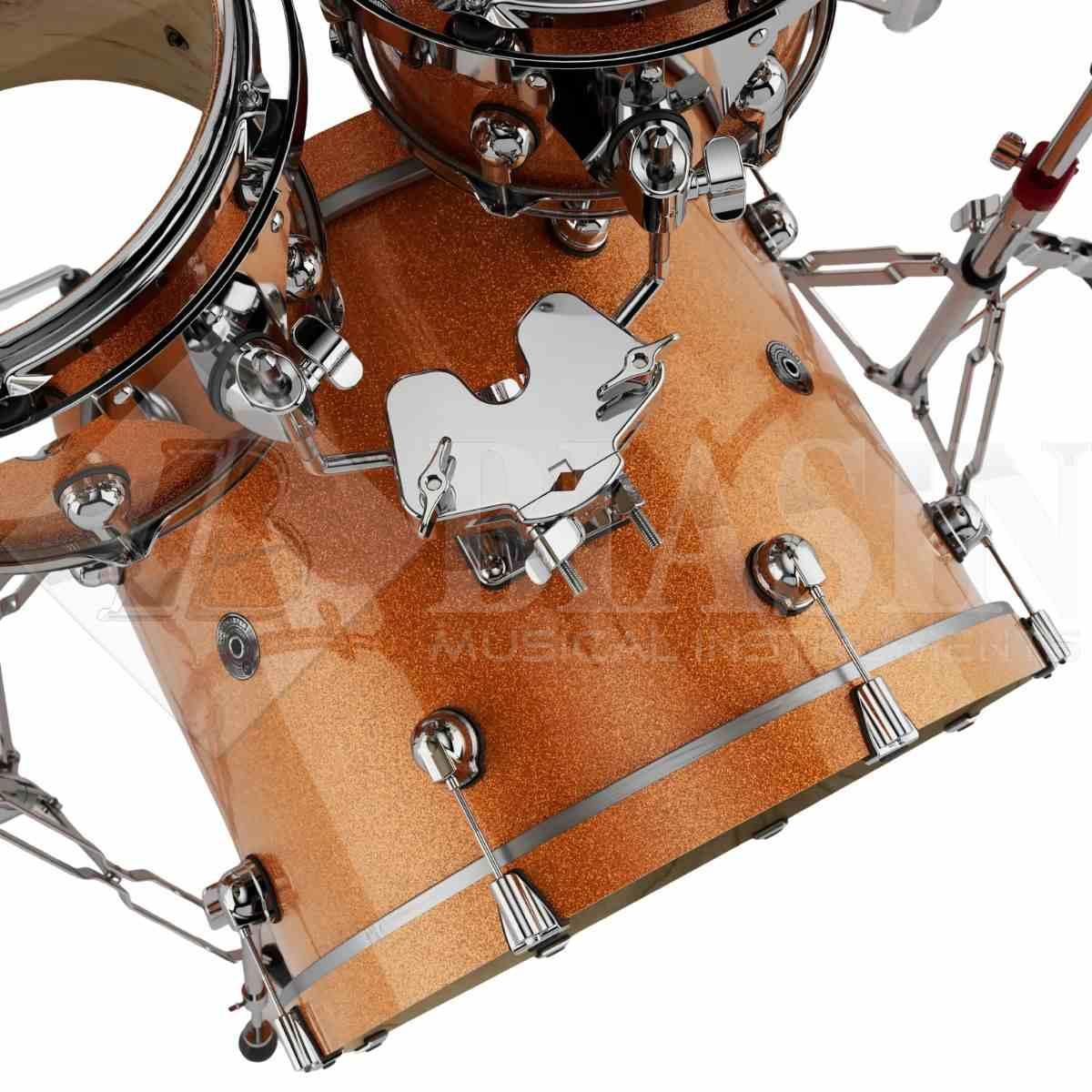 DS DRUM GrooveMaster Studio Kit Birch 5 pezzi Orange Galaxy Wrap 22/10/12/16/14SD + Hardware 300 Series