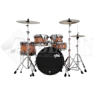 DS DRUM GrooveMaster Club Kit Birch 5 pezzi Amber Burst 20/10/12/16/14SD + Hardware 300 Series