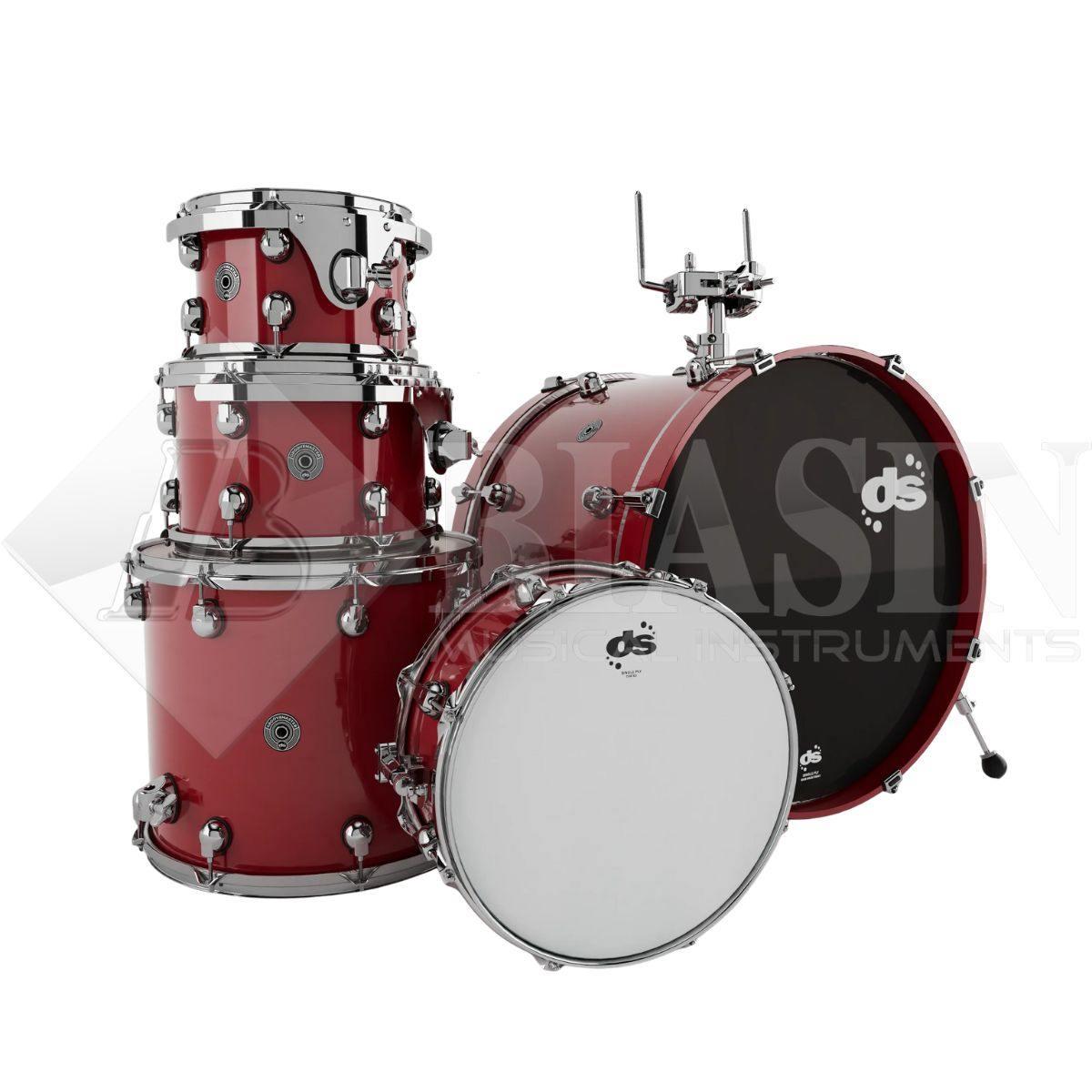 DS DRUM GrooveMaster Studio Kit Birch Shell Pack 5 pezzi Spicy Red Lacquer 22/10/12/16/14SD