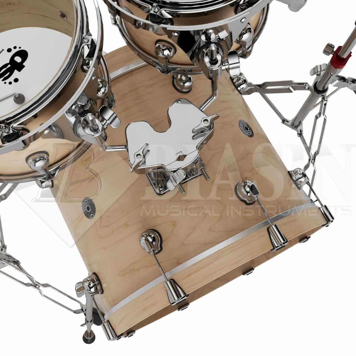 DS DRUM GrooveMaster Club Kit Birch Shell Pack 5 pezzi Natural Hard Satin 20/10/12/14/14SD