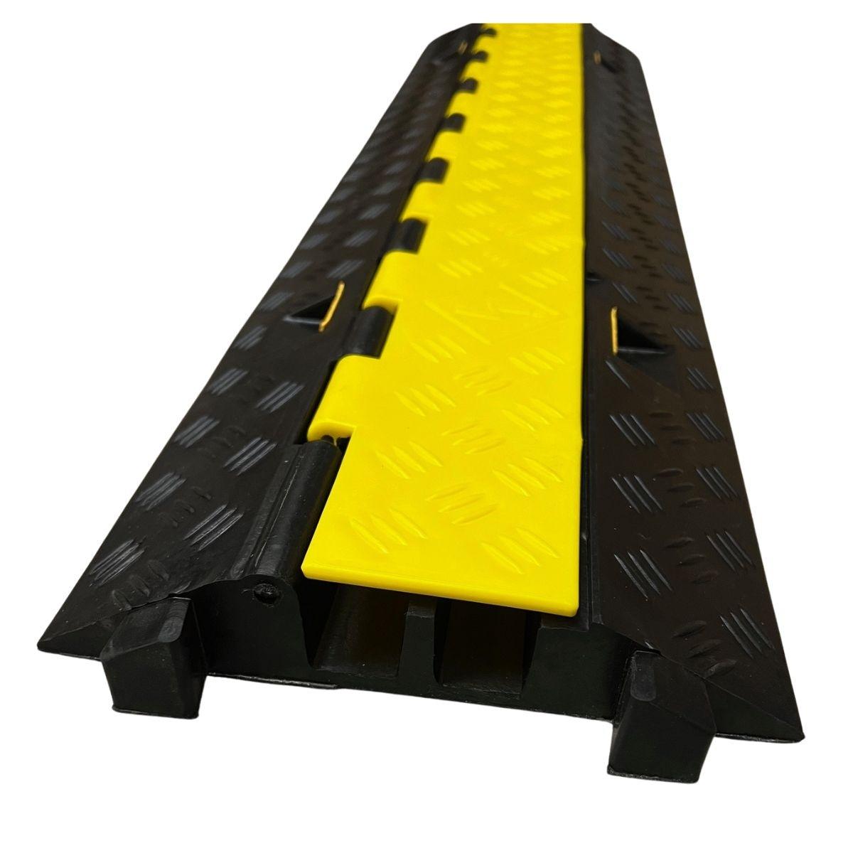 BIASIN Canalina Pedana Passacavo Professionale a 2 Corsie per Eventi e Concerti