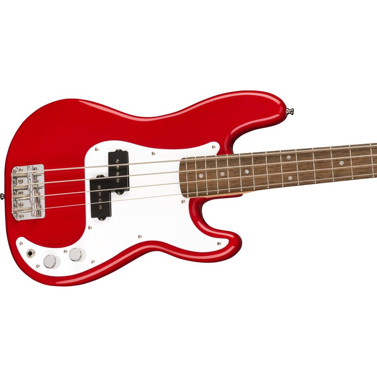 Fender mini precision lrl wpg dakota red basso elettrico 4 corde