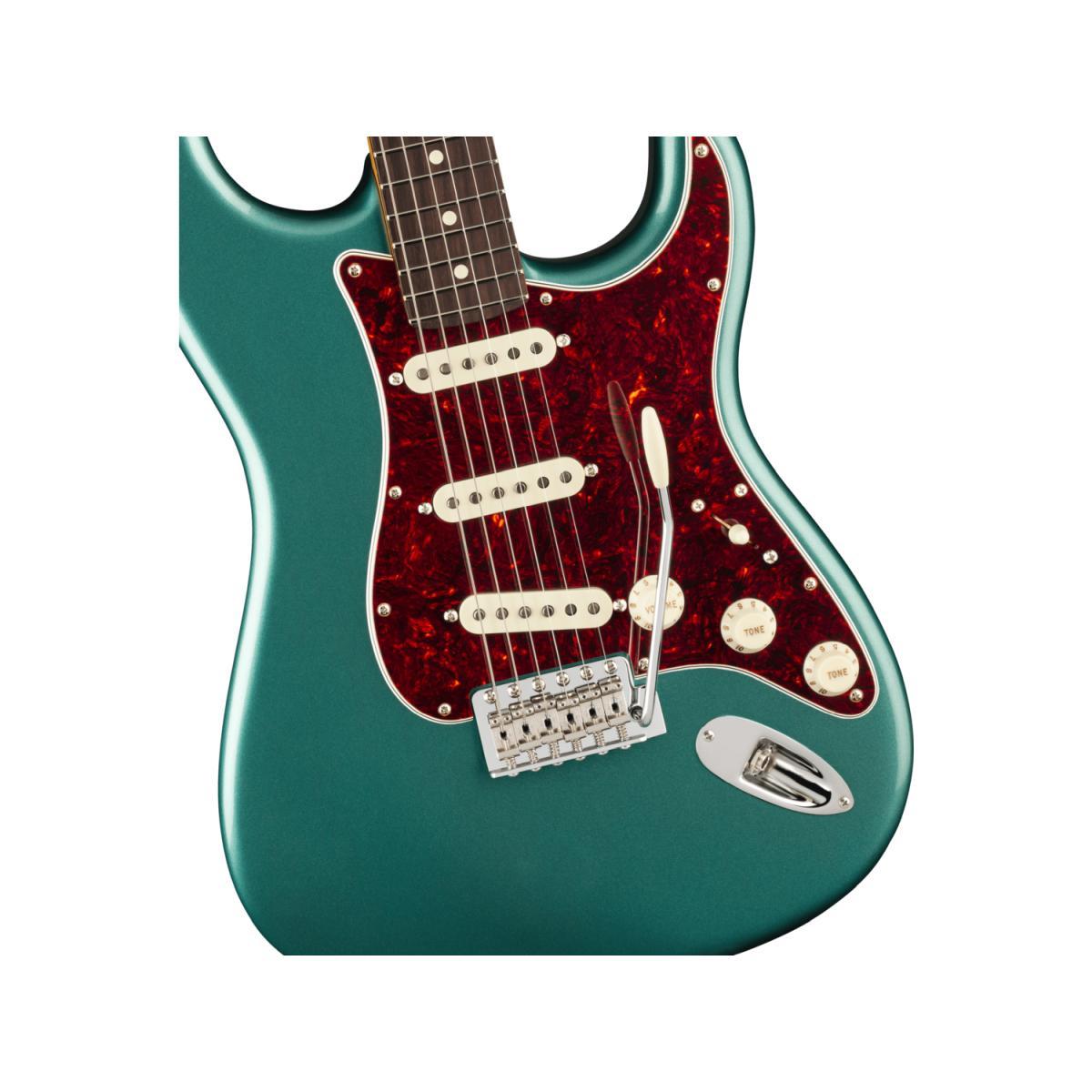 Fender american professional classic stratocaster rw faded sherwood green metal chitarra elettrica