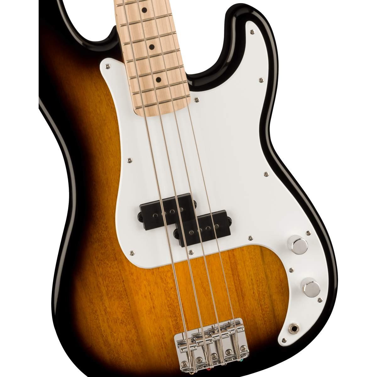 Fender sonic precision bass mn wpg 2 tone sunburst basso elettrico 4 corde