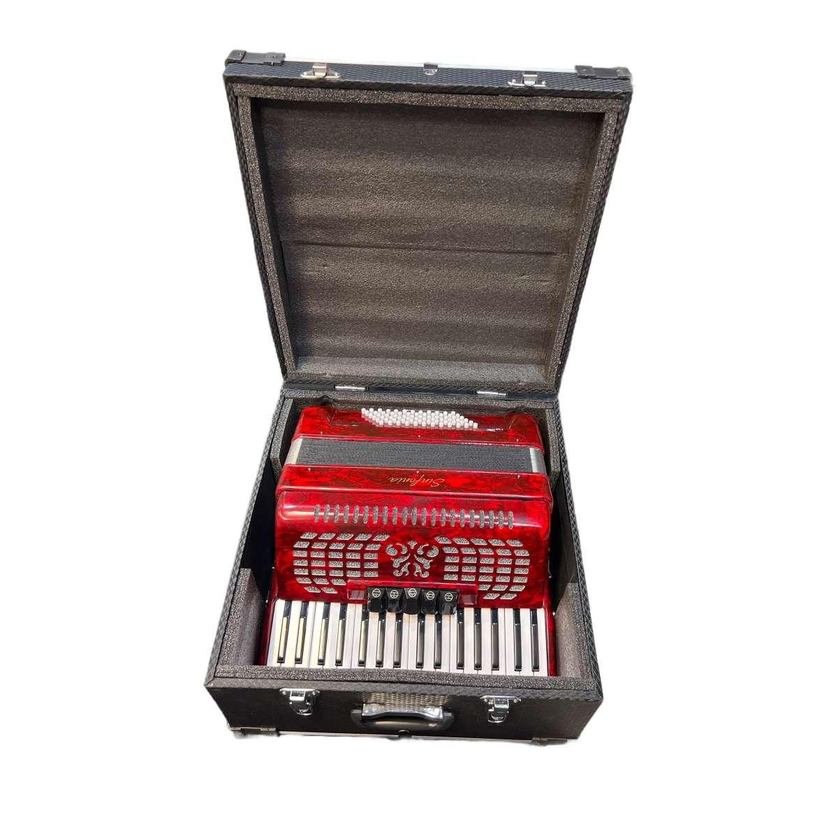 Sinfonia fisarmonica 72 bassi rossa