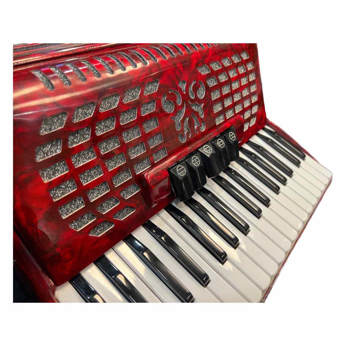 Sinfonia fisarmonica 72 bassi rossa