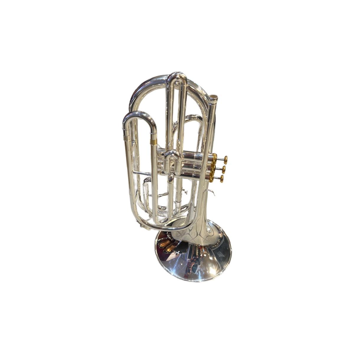 BBRASS 90S TROMBONE MARCHING IN Bb  SILVER PLATED