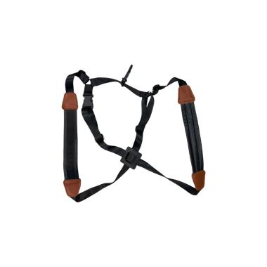 Cigalini imbragatura nera con inserti marroni sax alto, ten.barit.