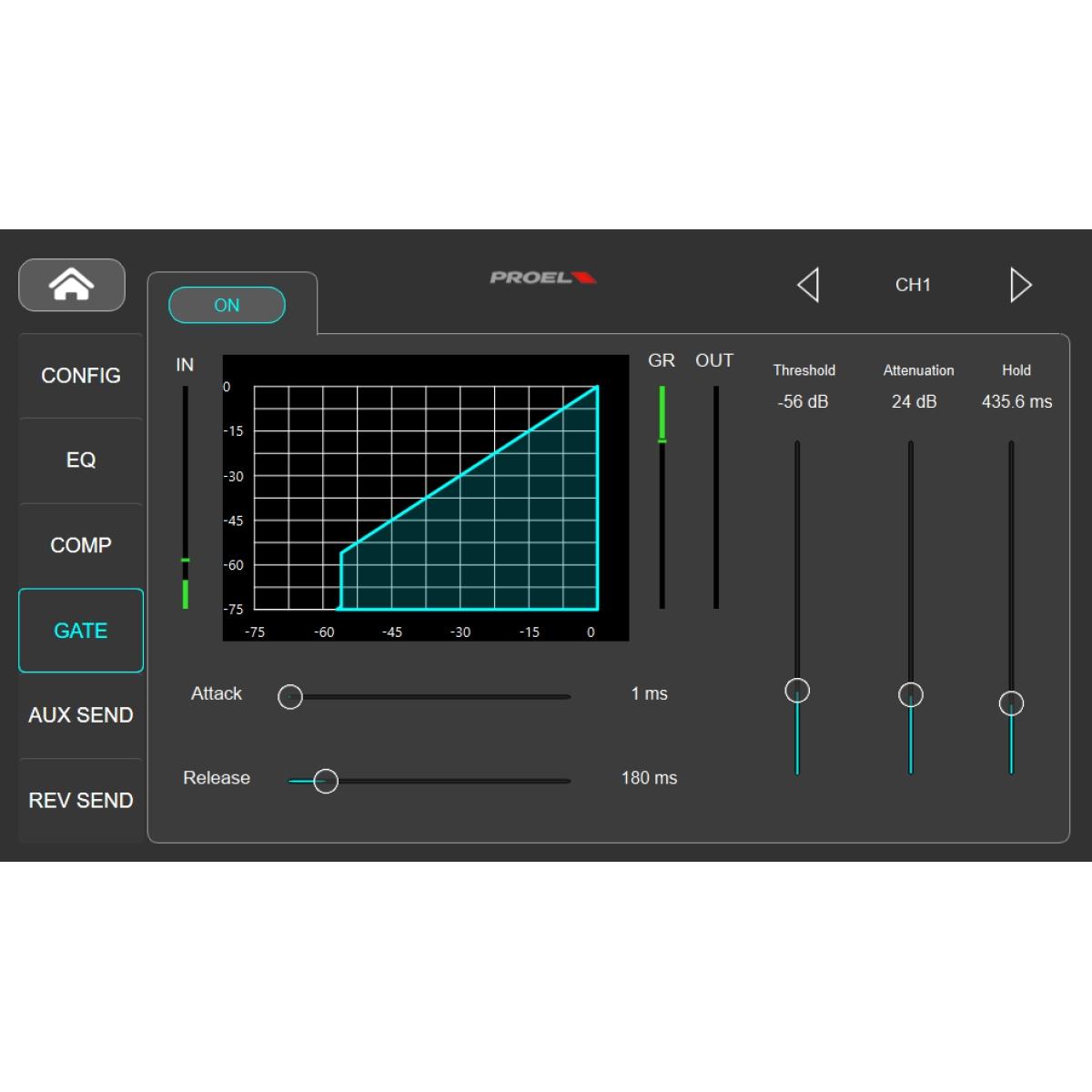Proel digipad8 mixer digitale 8 canali