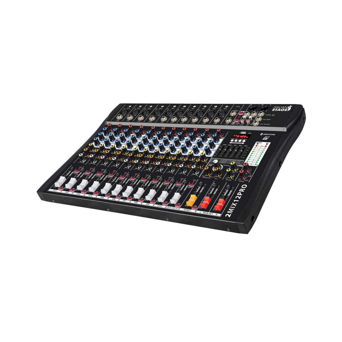 Italian stage 2mix12pro mixer analogico 12 canali