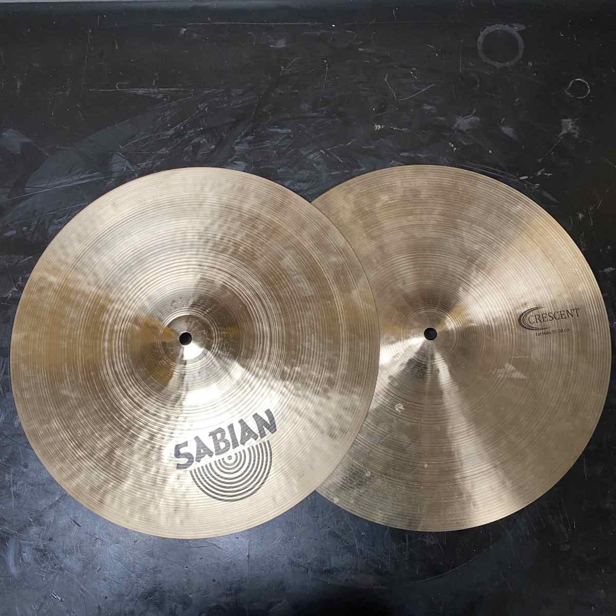 Sabian crescent fast hi hat 15 - ex demo
