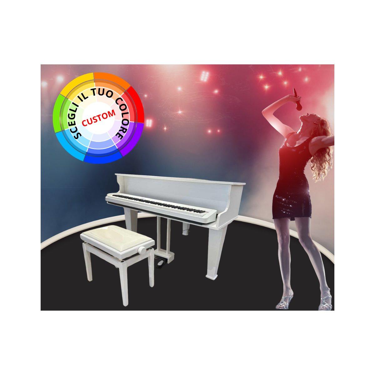 Pianoforte scenografico Costum Modello A100 finitura personalizzata