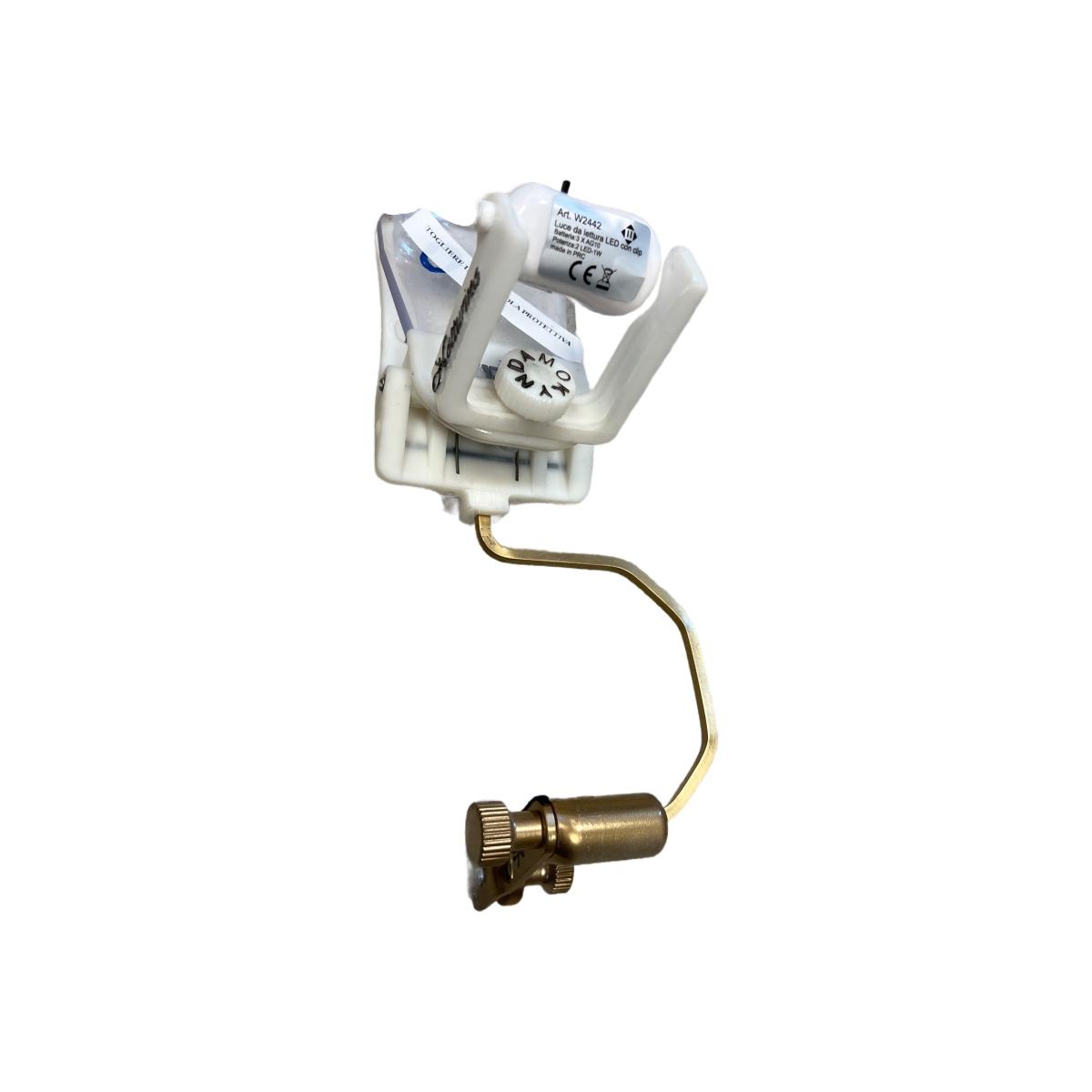 Kyndamo vega leggio per sax soprano dritto, con luce removibile con ghiera