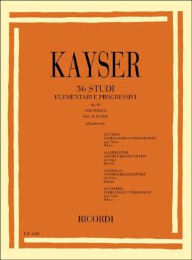 36 studi elementari e progressivi op.20 v2 kayser 21